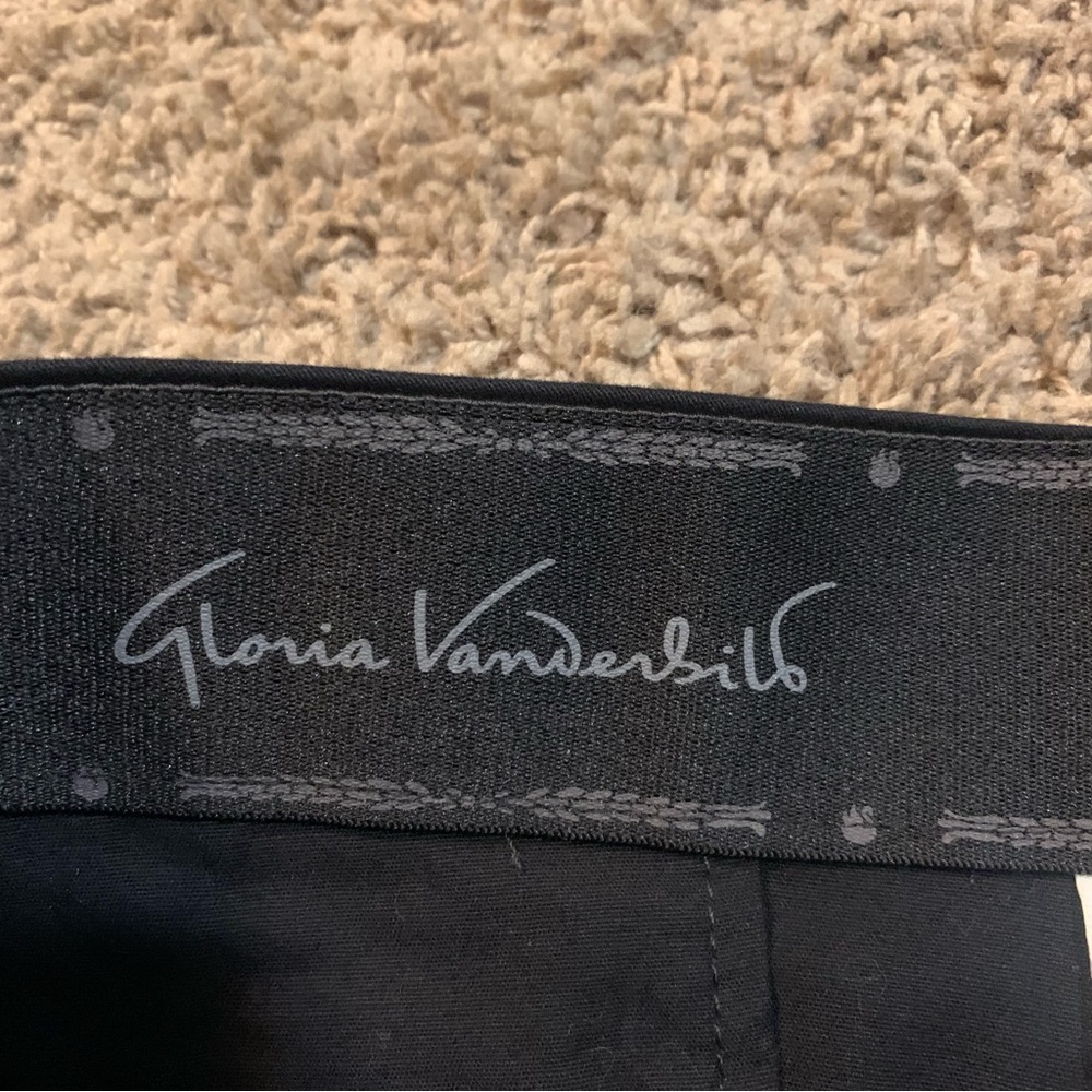 NWT Gloria Vanderbilt Black Charlene Pants 14 Short - Picture 2 of 8
